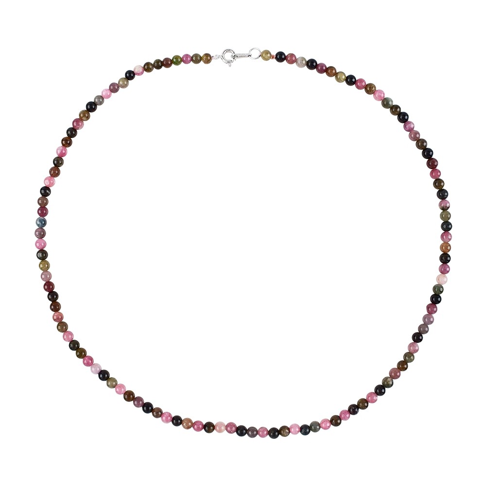 Chaînes (Colliers de perles), Tourmaline (multicolore), 04mm/45cm | Marco Schreier