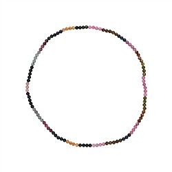 0615605504 Necklace (Bead Necklace), tourmaline (multicolour), 05mm/50cm, elastic band | Marco Schreier