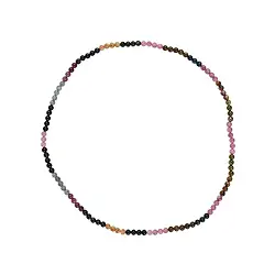0615605504 Collana (Catena a palline), tormalina (multicolore), 05mm/50cm, elastico | Marco Schreier