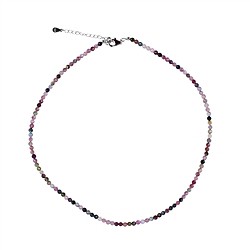 0615614990 Chaîne Tourmaline (polychrome) boule (3,5mm) facettée, rhodiée, Chaîne d'extension | Marco Schreier