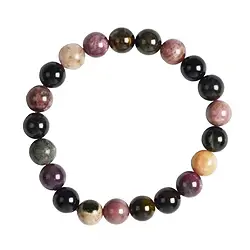 0615650024 Armband, Turmalin (bunt), 08 - 09mm Kugeln | GH Edelsteine, Heilsteine & Schmuck