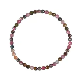 Pulsera, turmalina (coloreada), 04mm cuentas | Marco Schreier