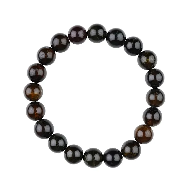 Pulsera, turmalina (dravita), 09 - 10mm | Marco Schreier