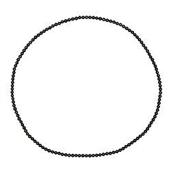 0615690001 Tourmaline (cat's eye) necklace, 04.0mm/52cm, elastic band | Marco Schreier