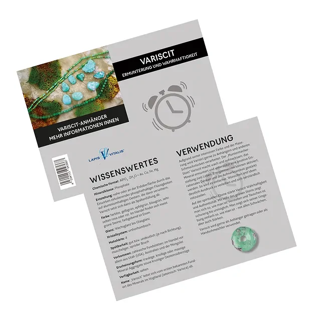 Pendentif Variscite "Encouragement et véracité". | Marco Schreier