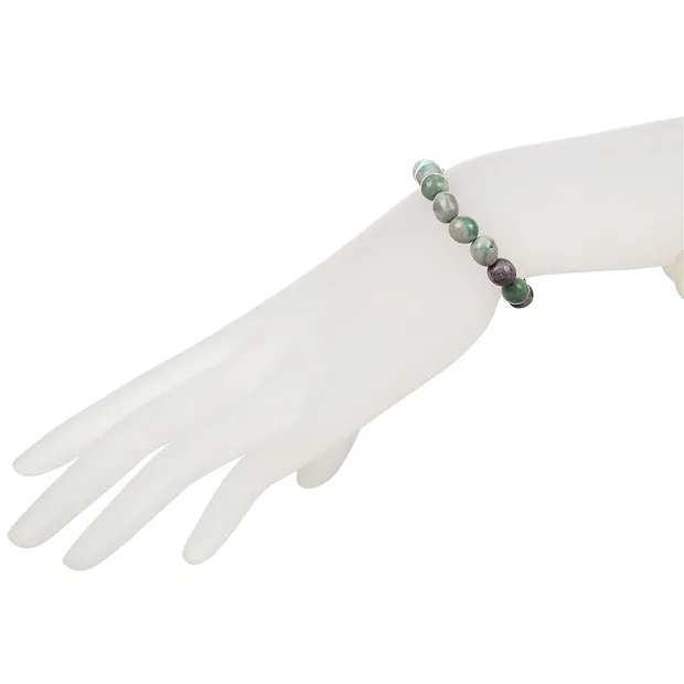 Pulsera, Variscita, 10- 12mm pepitas | Marco Schreier