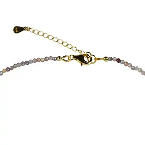 Chaîne Zircon (naturel), boules (2mm), facettes, doré | Marco Schreier