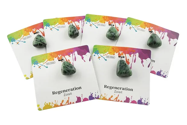 Pendant Zoisite, Tumbled Stone small, rhodiniert | Marco Schreier