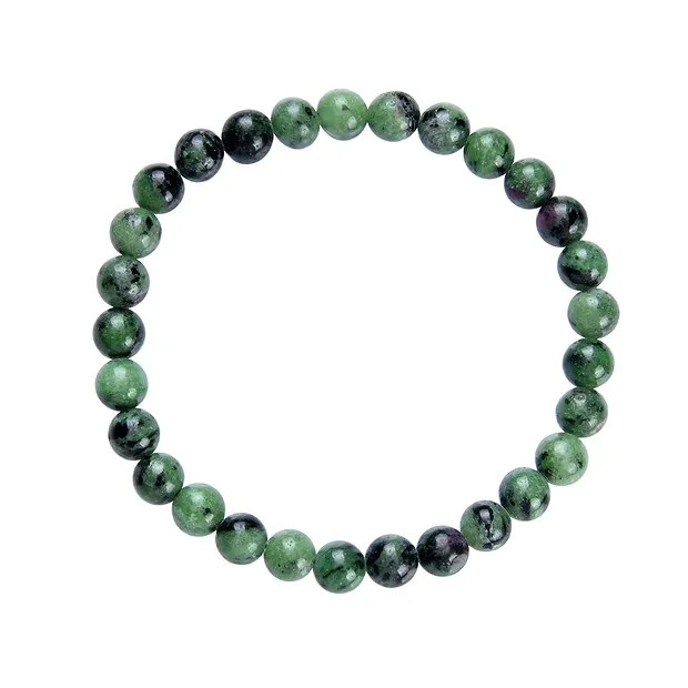 Bracelet, Zoisite, 06mm beads | minerals trade - gems, healing stones & jewelry
