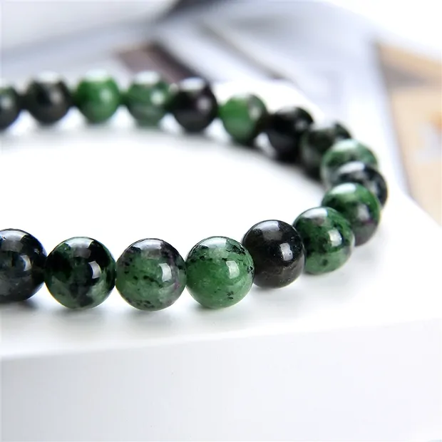 Armband, Zoisit, 08mm Kugeln | Mineralienhandel Edelsteine, Heilsteine & Schmuck