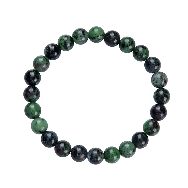 Bracciale, Zoisite, perline da 08 mm | grossista gemme e pietre curative