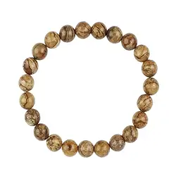 0616450108 Bracciale, diaspro (diaspro paesaggistico), perline da 08 mm | Marco Schreier