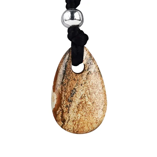 Power stone pendant Landscape jasper (stamina) | gems, healing stones & jewelry
