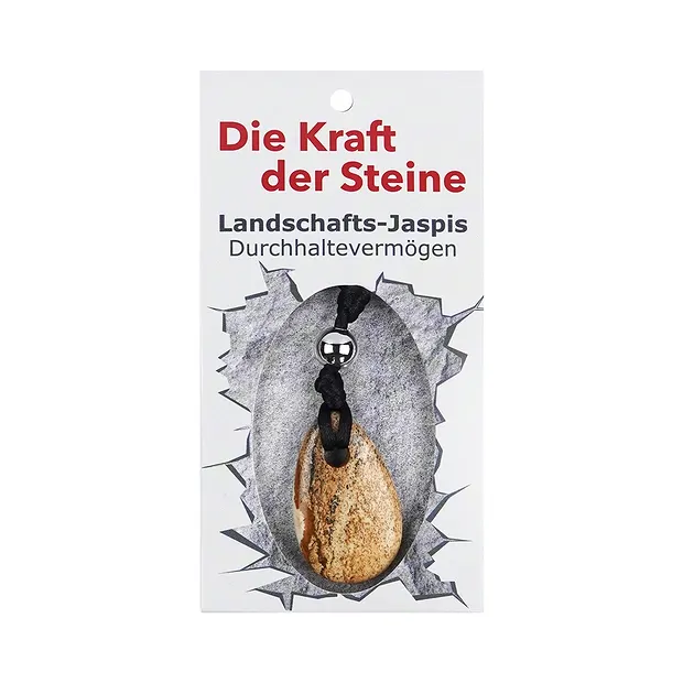 Pendentif pierre de force jaspe paysage (persévérance) | Marco Schreier