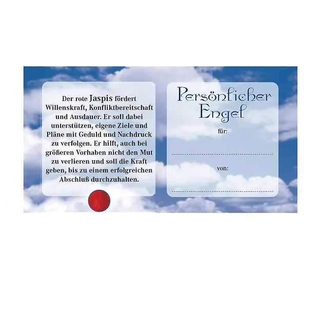 Ange pendentif Jaspe (rouge), 3cm | Marco Schreier