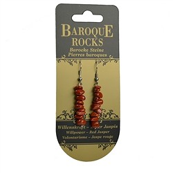 0616540005 Ohrhänger Barock Classic, Jaspis rot | Schreier Edelsteine, Heilsteine & Schmuck