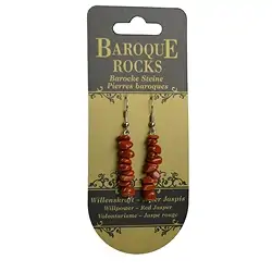 0616540005 Ohrhänger Barock Classic, Jaspis rot | Schreier Edelsteine, Heilsteine & Schmuck