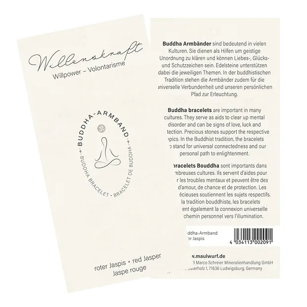 Bracciale del potere di Diaspro (rosso) | grossista gemme e pietre curative