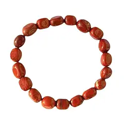 0616550020 Bracciale, diaspro (rosso), pepite di 10 - 12 mm | Marco Schreier