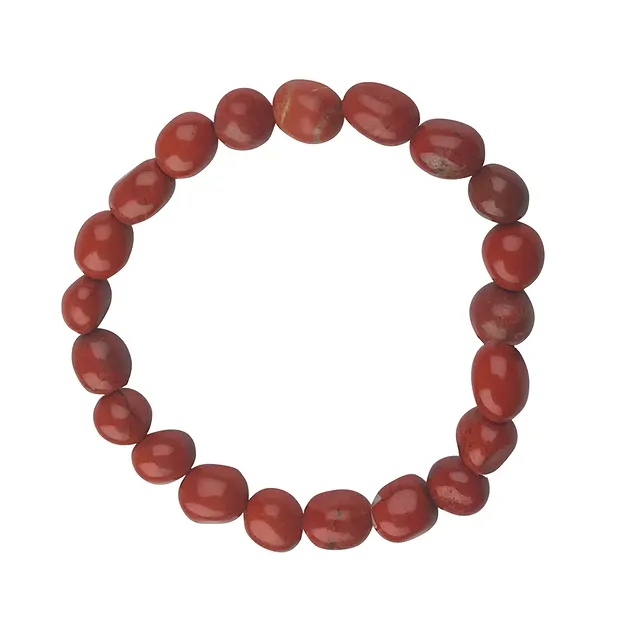 Bracelet, Jaspe (rouge), 08 - 10mm Nuggets | Marco Schreier
