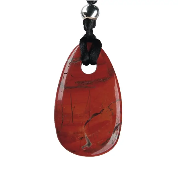 Colgante de piedra de poder Jaspe (rojo) (fuerza de voluntad) | Marco Schreier