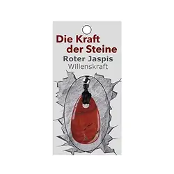 0616571015 Kraftstein-Anhänger roter Jaspis (Willenskraft) | Marco Schreier
