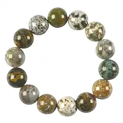 0616950016 Pulsera, Jaspe oceánico, cuentas de 15-17mm | Marco Schreier