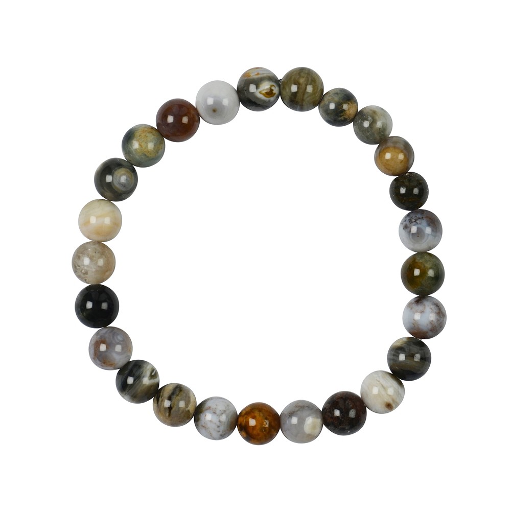 Bracelet, Jaspe océan, 07-08mm perles rondes | Marco Schreier