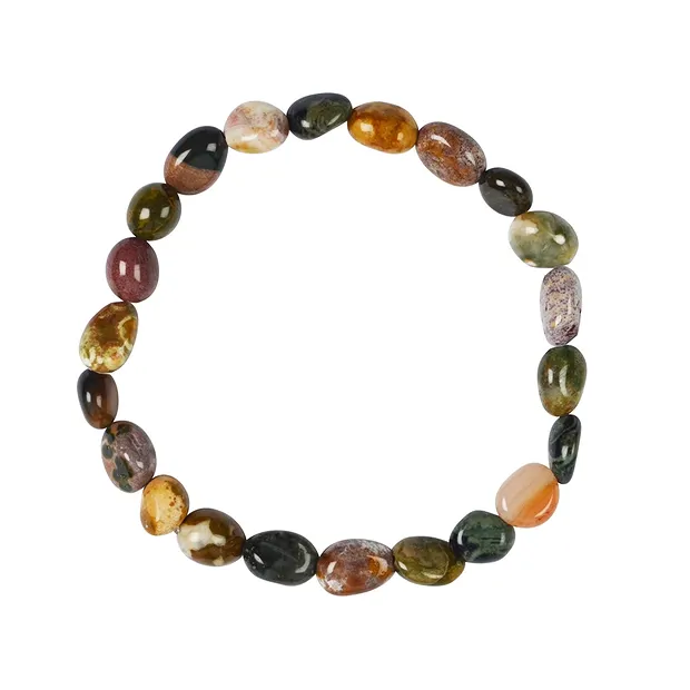 Bracciale, diaspro oceanico, pepite di 06-08 mm | Marco Schreier