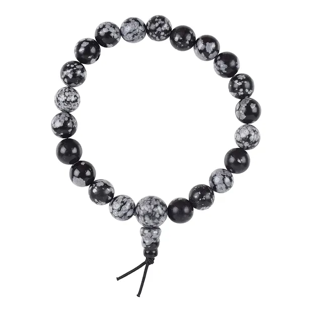 Power bracelet Obsidian (snowflake obsidian) | wholesaler gems & healing stones