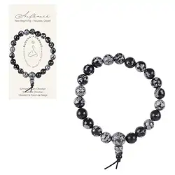 0617150001 Pulsera de poder Obsidiana (obsidiana copo de nieve) | Marco Schreier