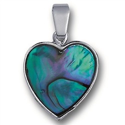 0617410005 Pendentif Cœur, Abalone, avec Chaîne | Marco Schreier