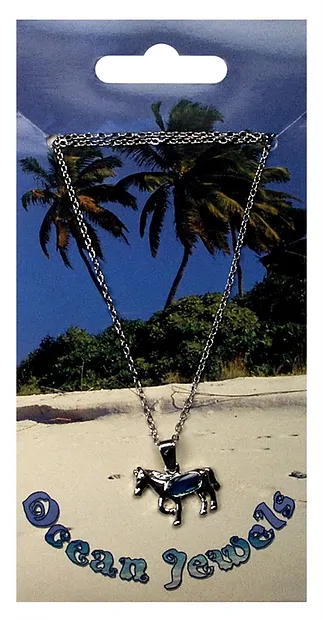 Anhänger Pferd, Paua-Muschel, mit Kette | GH Edelsteine, Heilsteine & Schmuck