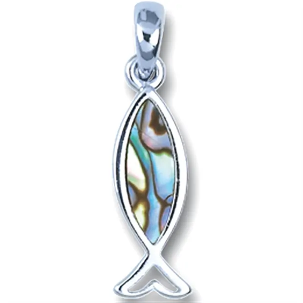 Colgante Piscis, Concha Paua, con cadena | Marco Schreier