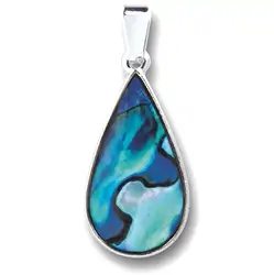 0617411032 Pendente a goccia grande, conchiglia Paua, con catena | Marco Schreier