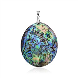 0617427066 Pendentif Abalone, ovale (57mm), 7,2cm, rhodié | Marco Schreier