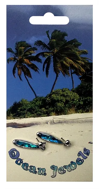 Earstuds drop, Paua Shell | Schreier - wholesaler gems, healing stones & jewelry