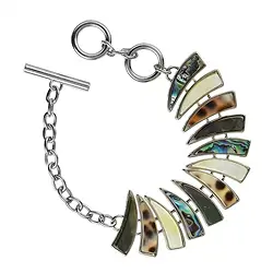 0617451002 Armband "Dreiecke", div. Muschelsorten, 18 bis 20,5cm | Marco Schreier