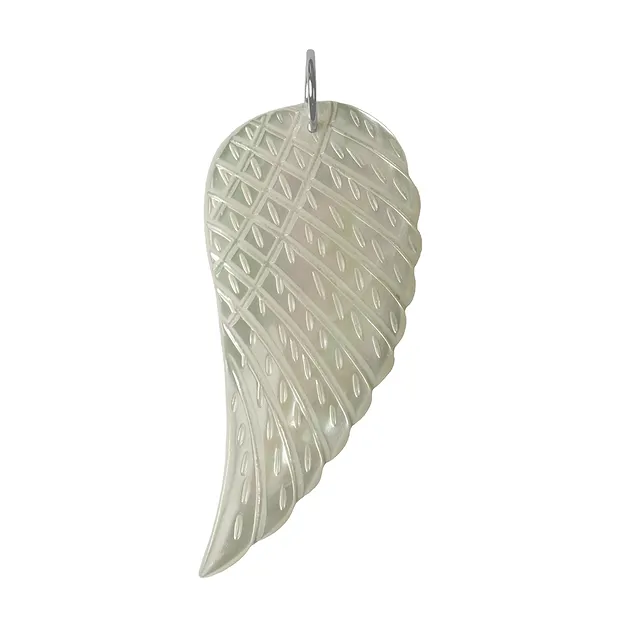 Pendentif Ailes d'ange nacre (claire), 6,0cm, droite | Marco Schreier