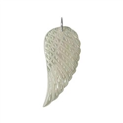 0617525091 Anhänger Engelsflügel Perlmutt (hell), 4,6cm, rechts | Marco Schreier