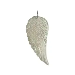 0617525092 Colgante alas de ángel Madre Perla (Nácar) (claro), 4,6 cm, izquierda | Marco Schreier