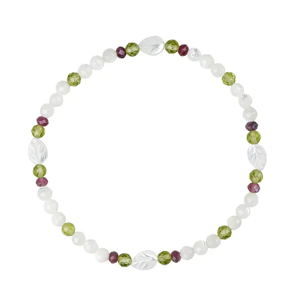 Pulsera de Madre Perla (Nácar), Peridoto y turmalina | Marco Schreier