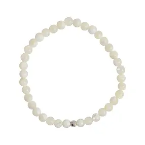 Bracciale, Madreperla (bianco), perline, 05mm | Marco Schreier