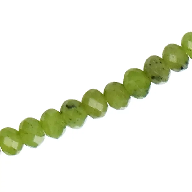 Kette Serpentin, Button (2 x 4mm), facettiert, rhodiniert | Marco Schreier