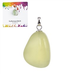 0618025106 Pendentif Serpentine, Pierre roulée petite, rhodié | Marco Schreier