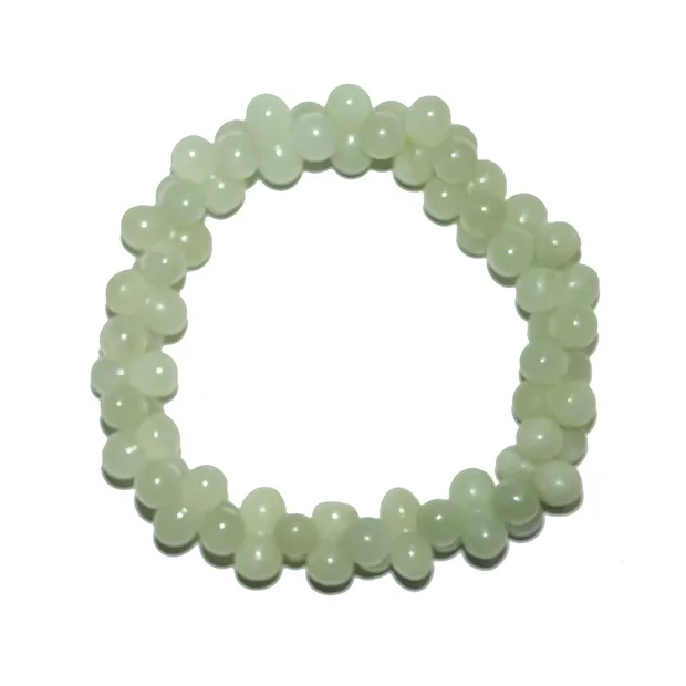 Bracciale, Serpentino, YinYang, 06mm | grossista gemme e pietre curative