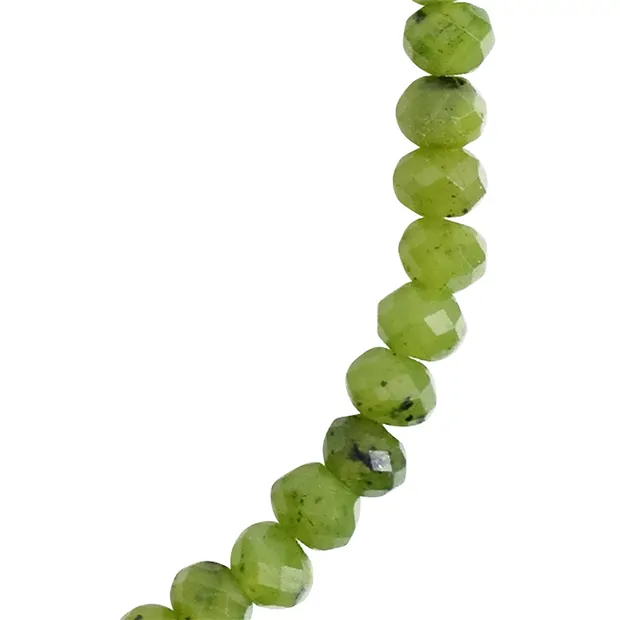 Armband Serpentin, 2 x 4mm Button, facettiert, rhodiniert | Marco Schreier