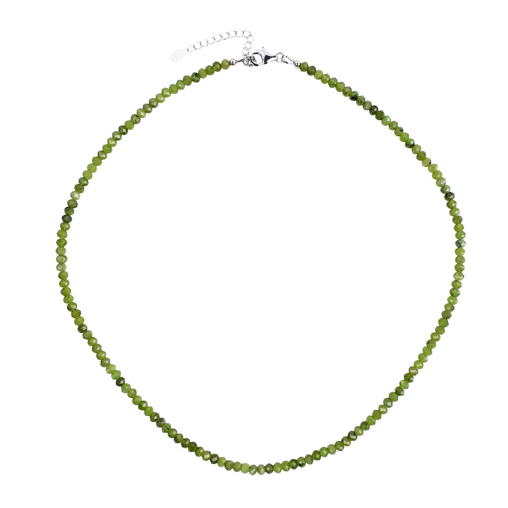 Pulsera Serpentina, 2 x 4mm botón facetado, extensión cadena, rodinado | Marco Schreier