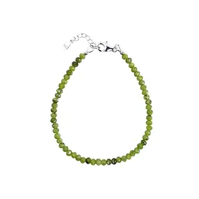 Armband Serpentin, Button (2 x 4mm), facettiert, rhodiniert | Marco Schreier