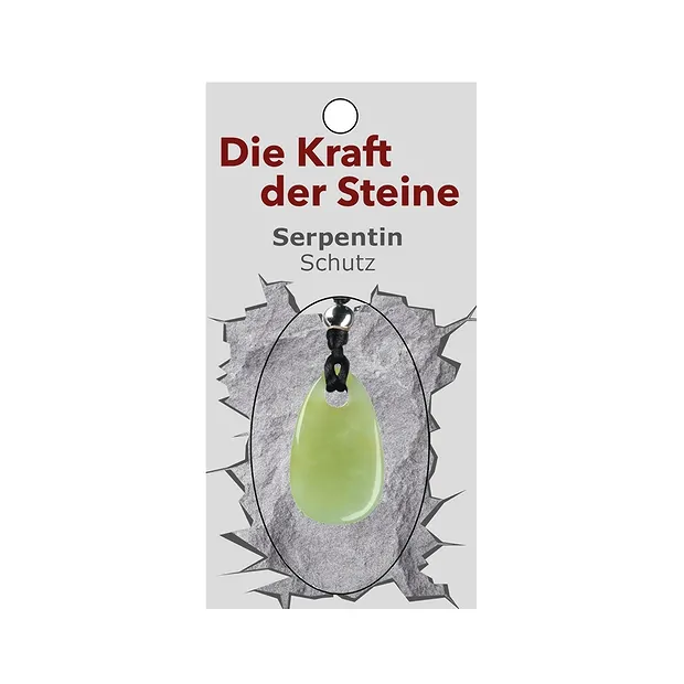 Kraftstein-Anhänger Serpentin (Schutz) | Edelsteine, Heilsteine & Schmuck-Handel